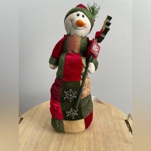 1 foot tall snowman Noel Christmas holiday home decor